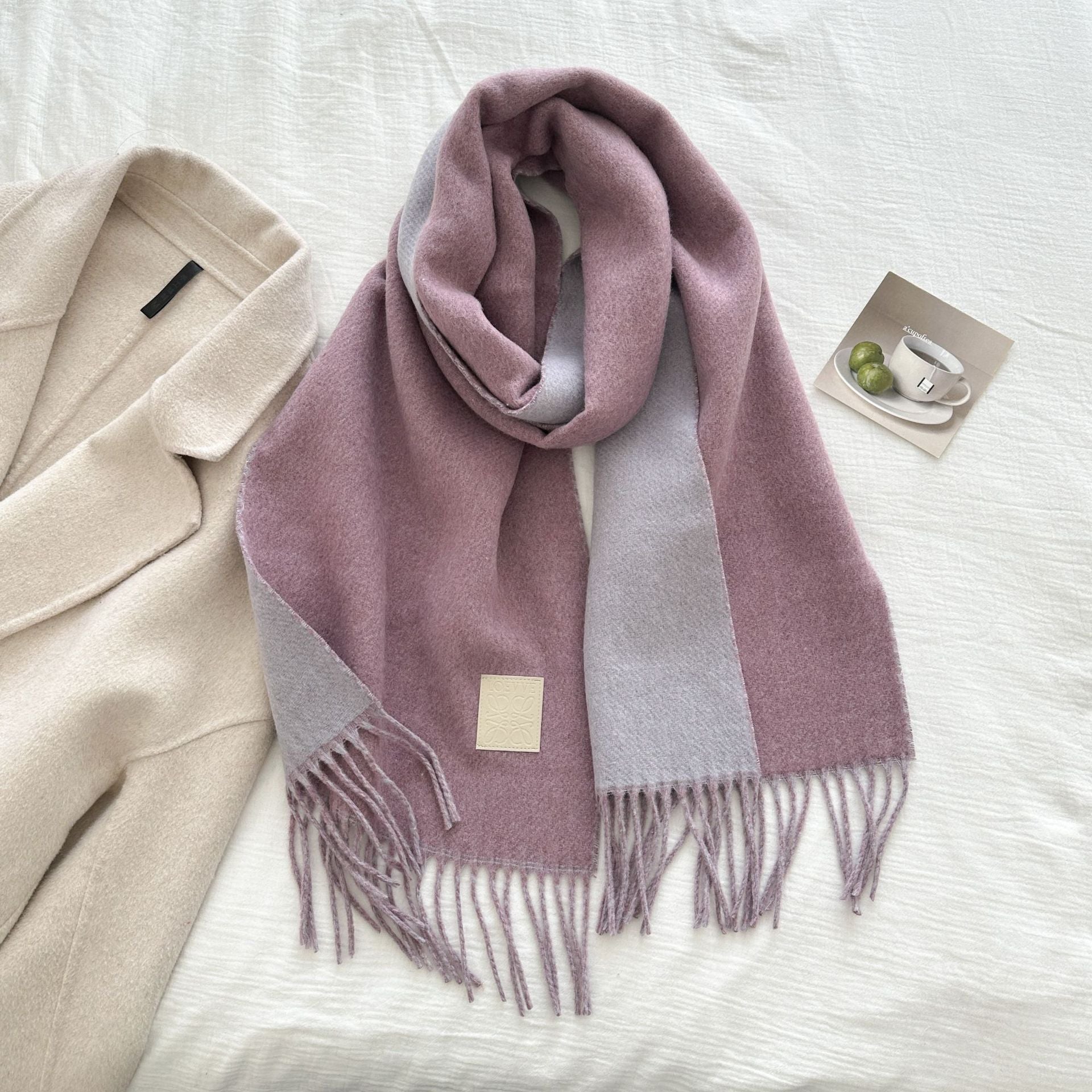 The Dual-Tone Heritage Wool Scarf