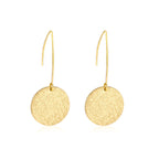 Elegant Minimalist Round Gold Earrings