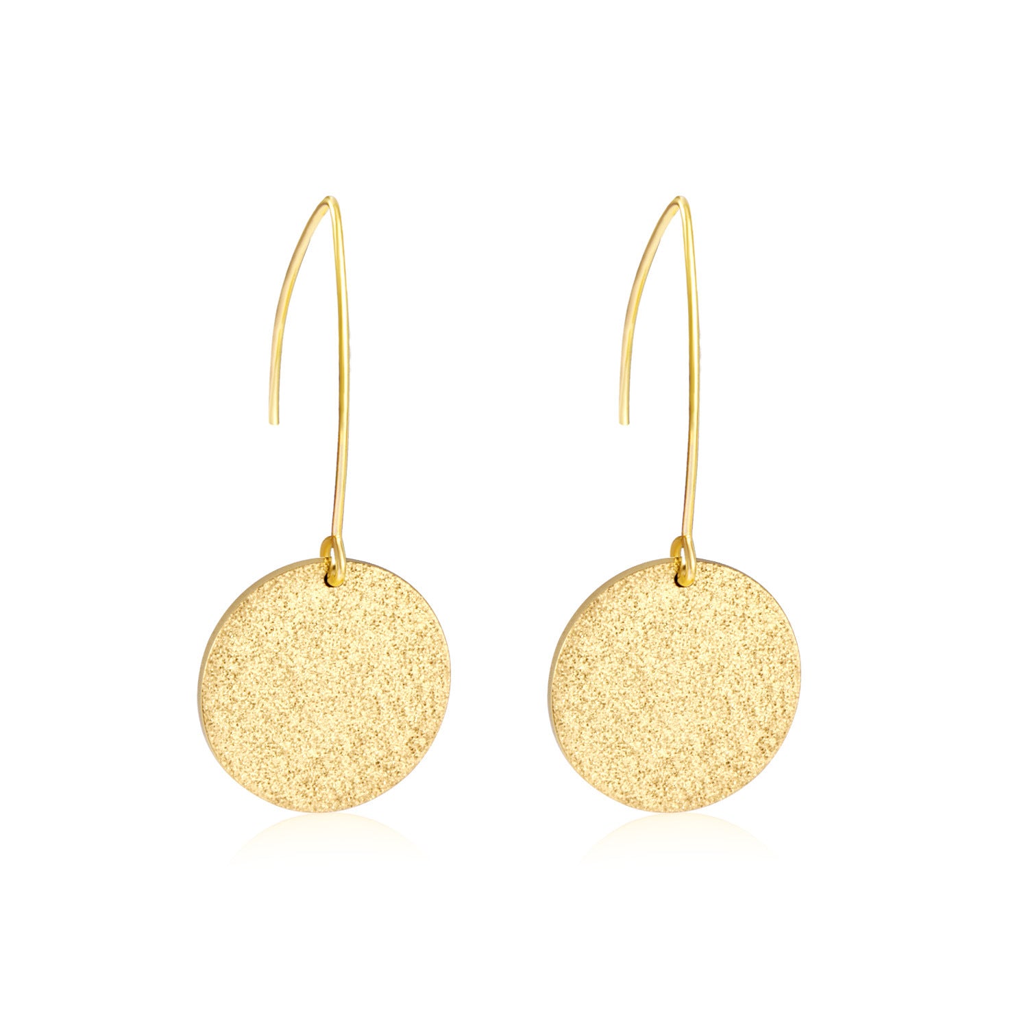 Elegant Minimalist Round Gold Earrings