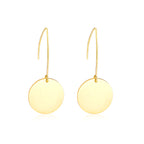 Elegant Minimalist Round Gold Earrings