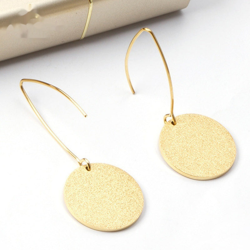 Elegant Minimalist Round Gold Earrings