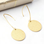 Elegant Minimalist Round Gold Earrings