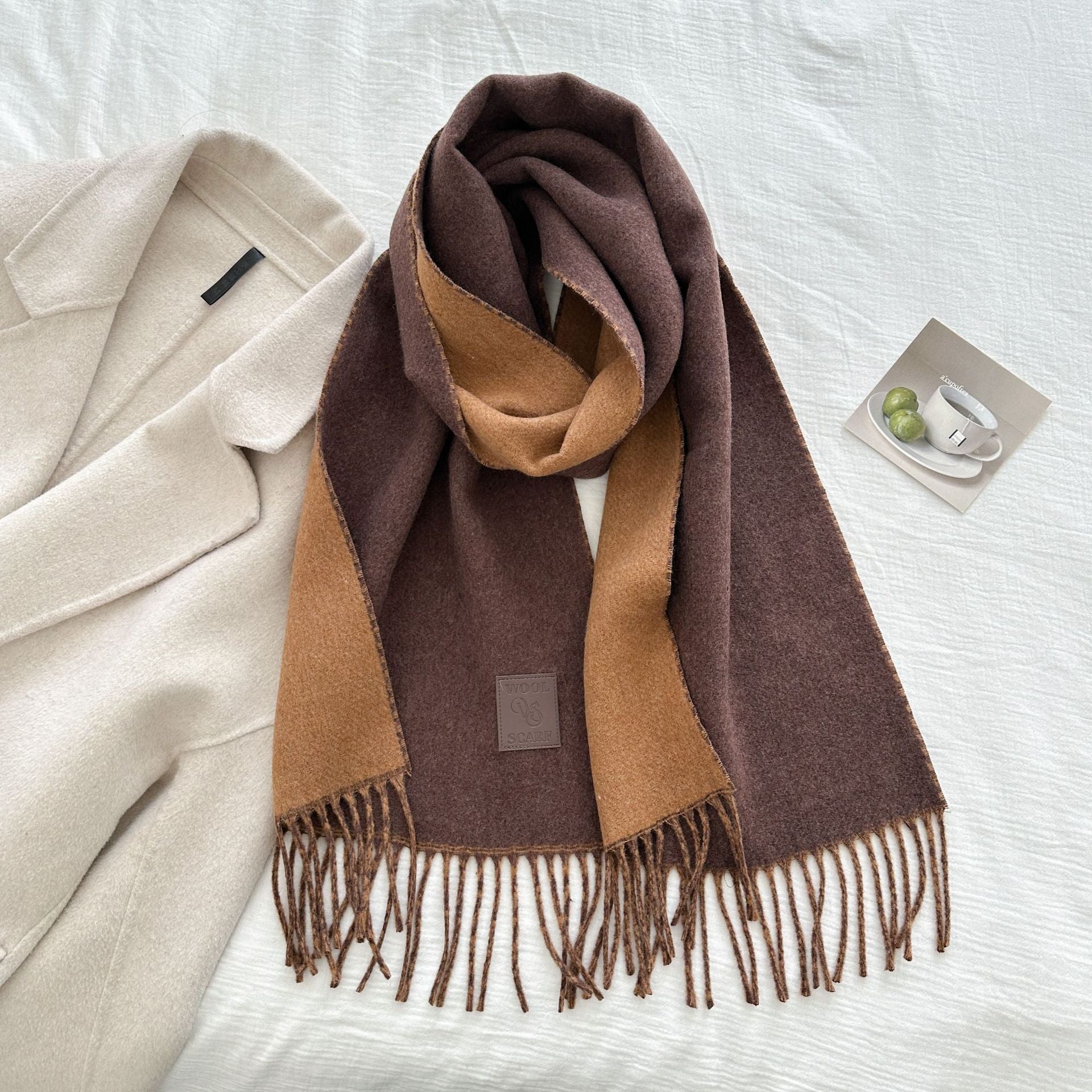 The Dual-Tone Heritage Wool Scarf
