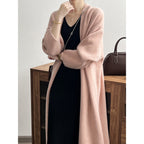 The Cloud-Wrap Ultra-Long Faux Cashmere Cardigan