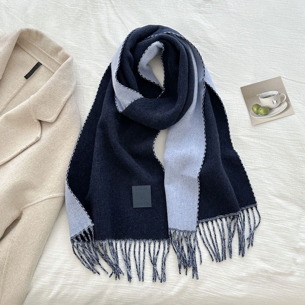 The Dual-Tone Heritage Wool Scarf
