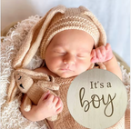 Wooden Gender Reveal & Welcome Sign