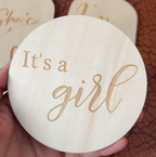Wooden Gender Reveal & Welcome Sign