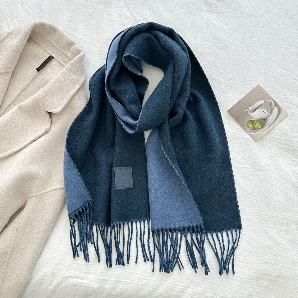The Dual-Tone Heritage Wool Scarf