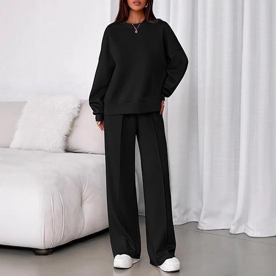 The Downtown Ribbed Hoodie & Jogger Set