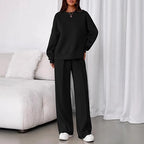 The Downtown Ribbed Hoodie & Jogger Set