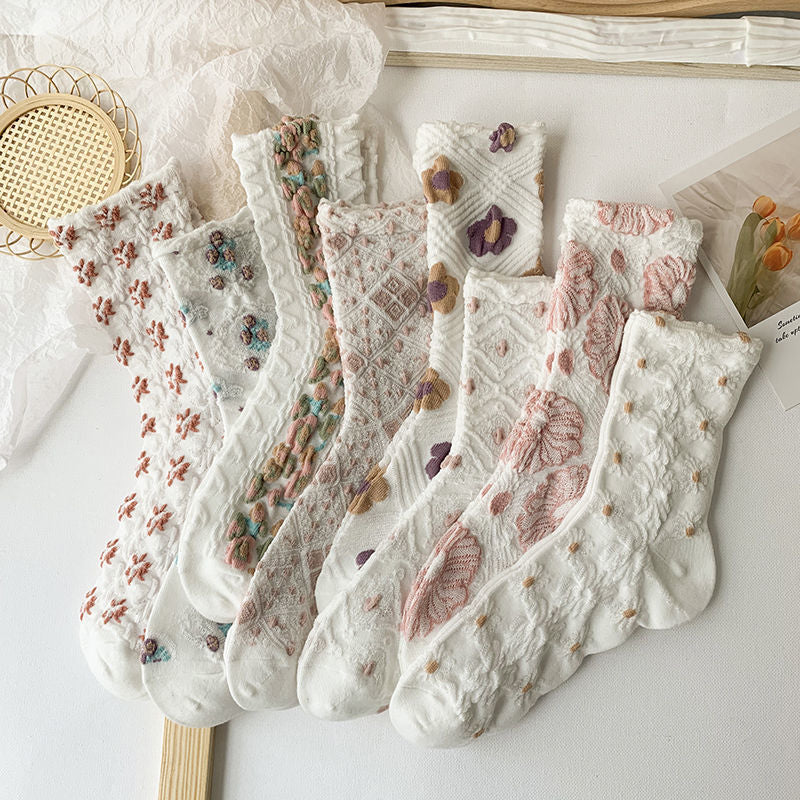 The Aesthetic Edit: Sweet & Trendy Knee-High Collection (8-Pair Set)