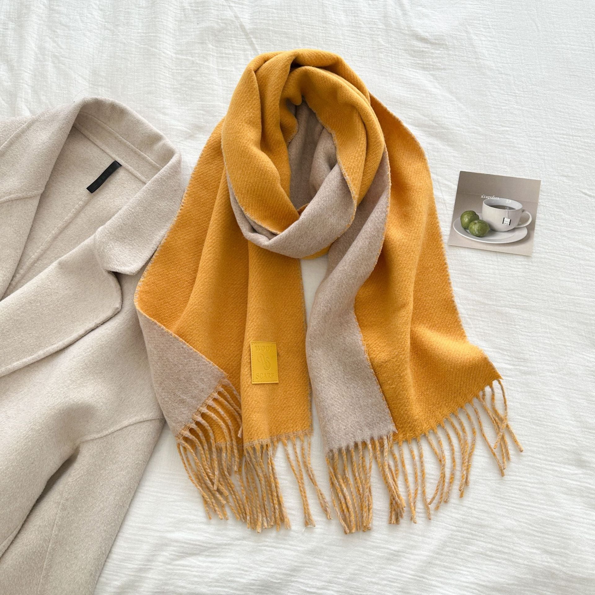 The Dual-Tone Heritage Wool Scarf